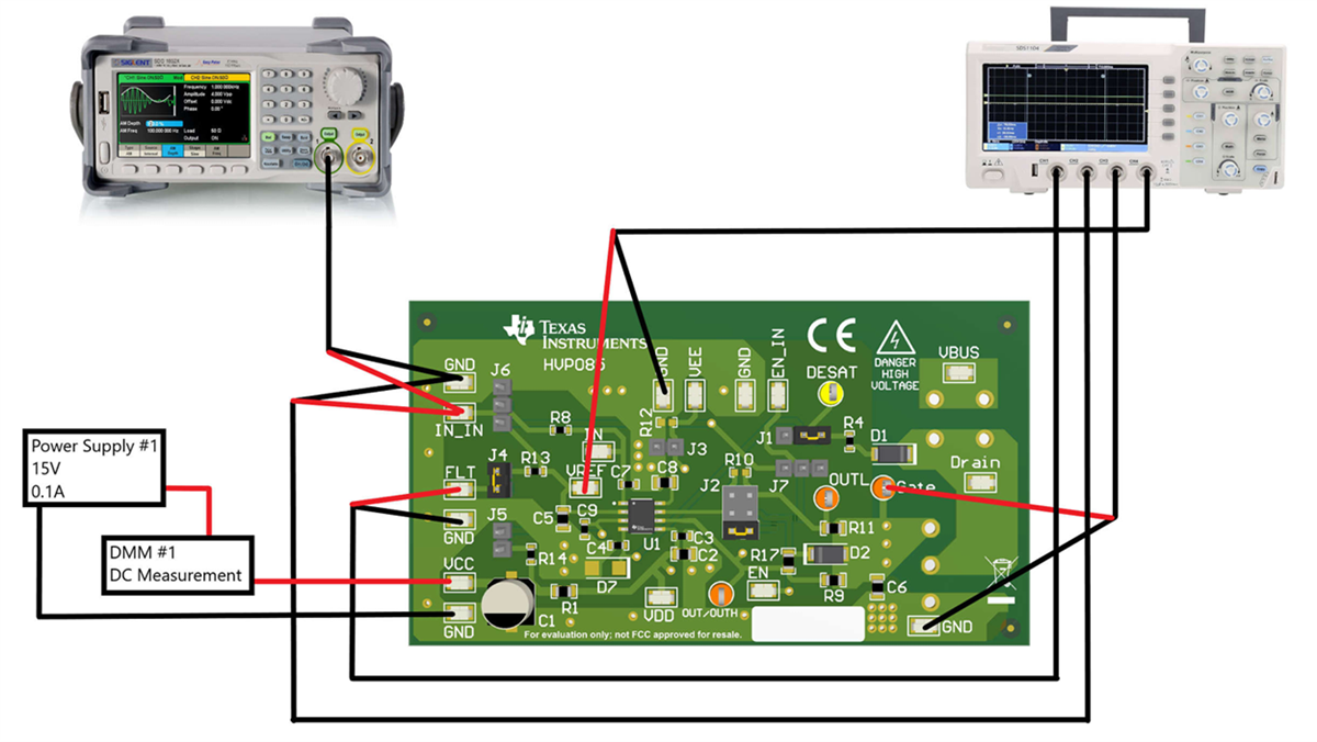 Circuit de localisation - Texas Instruments Module d'évaluation UCC57108EVM